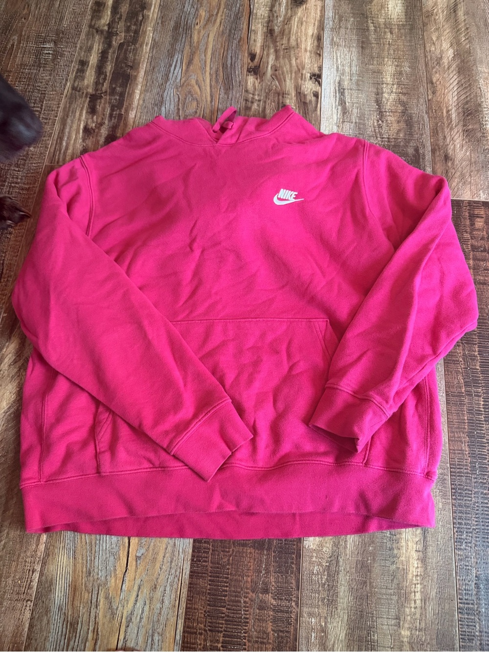 Nike Pink Logo Pullover Hoodie